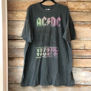 AC/DC 1979 Tour Oakland CA Band Tee XXL